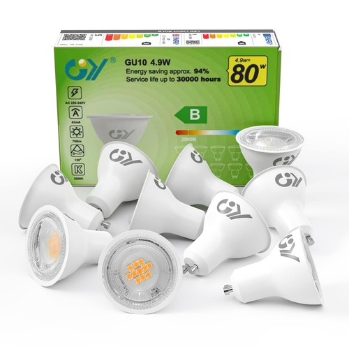 Lampadine gu10 led 9w - led, 4.9w