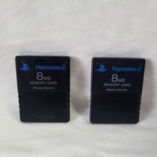 Memory Card PS2 x2 – Originali Sony 8MB – Nero – PlayStation 2 – Lotto x2