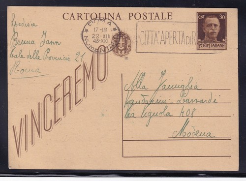 Cartolina postale c - 30,