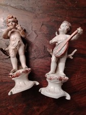 Due Angioletti in ceramica Capodimonte,antichi