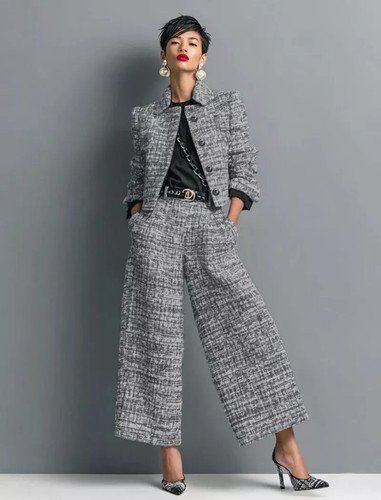 Tailleur donna tweed raffinato - tailleur,