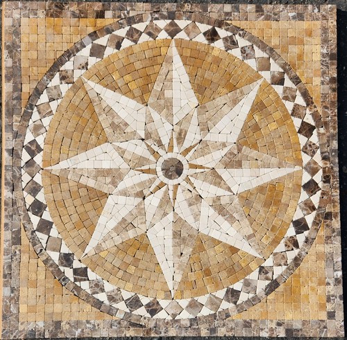 Medaglione mosaico - , in