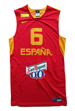 Maglia basket Ricky Rubio Nike Spain Espana Spagna FIBA jersey rosso red S