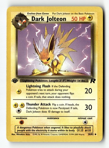 Pokemon card dark - card, 1st