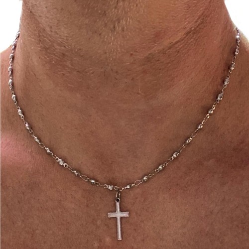 Collana rosario acciaio - collana, ida