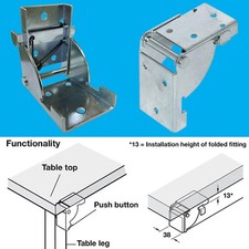 4x Staffe Pieghevoli in