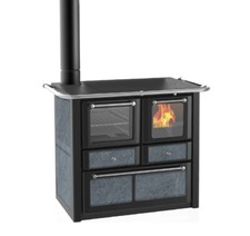 LINCAR GAIA 149 A VL SX STUFA A LEGNA CON FORNO OLLARE 7.36 KW PER 166 m3