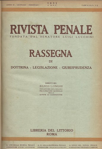 Rivista penale rassegna di - rassegna,