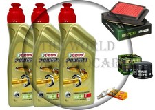 KIT/Tagliando Kymco Xciting/500 R 2005/09 Castrol 10W40 filtro olio aria candela