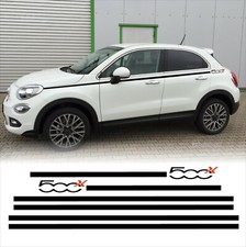 Fasce adesive Fiat 500 x strisce Stikers laterali portiere auto tuning sport