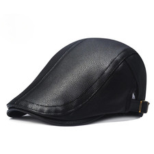 Coppola Uomo Cappello in Pelle