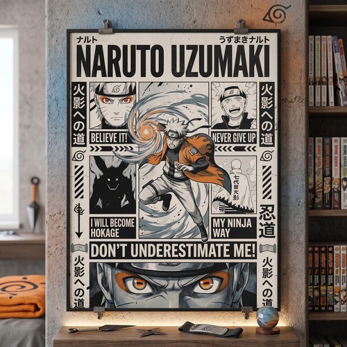 Naruto uzumaki poster anime - naruto,