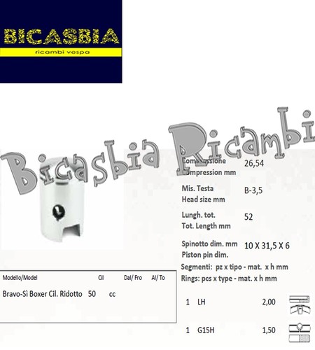 10047 pistone 38 - dm, 38,2