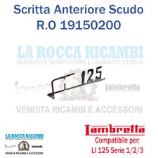 Scritta 125 scudo - "li,
