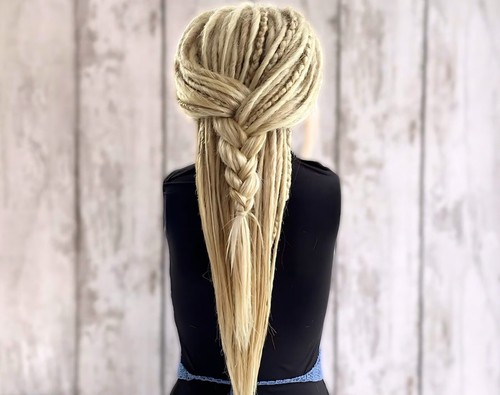 Parrucca bionda dread - bionda,