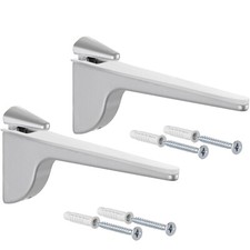 2x Vetro Scaffale Supporto