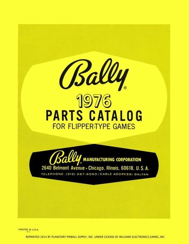 Catalogo ricambi flipper bally - ricambi,