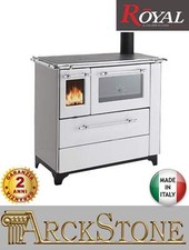 Focolare Cucina Stufa Forno Legna Aria Royal Palazzetti Betty 4,5 Bianco 6,3 KW