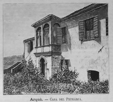 1891 padova arqua casa del - arqua,,