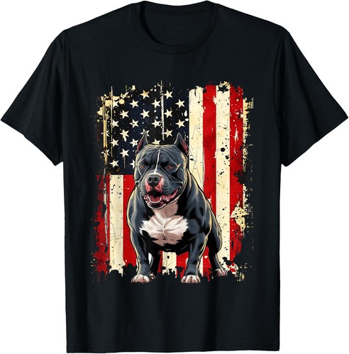 Pitbull cane bandiera
