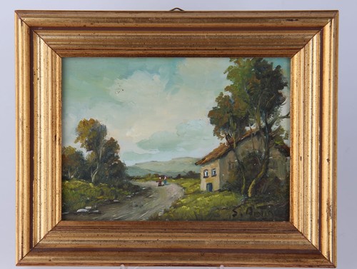 Paesaggio italiano con - , casale