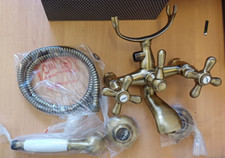 GRUPPO VASCA ESTERNO COMPLETO PAINI DICIASETTE ART. 17F3100OI OTTONE ANTICO