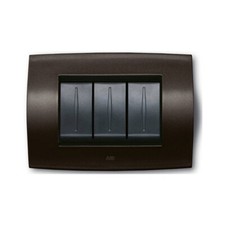 ABB 2CSE0605SFZ placca 6 posti 6M grigio ardesia Elos linea soft metallo comp...