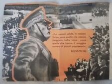 Manifesto Periodo Fascista Cm 32x46  Con Balilla E Folla