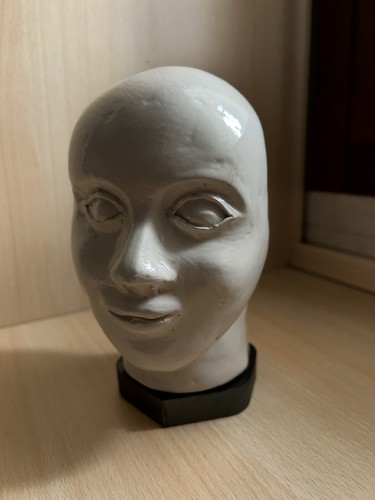 Testa scultura statuetta - , in