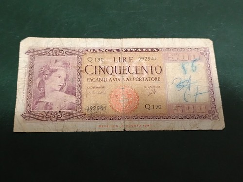 Banconota italia 500 - -,
