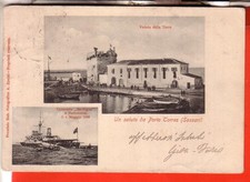 CARTOLINA  PORTO TORRES    VIAGGIATA 1903 2 VEDUTE STUPENDA