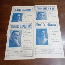 Raro Spartito Bimbe Sentite a Me+ Dint'o Silenzio + La Java + Lacreme 1925 - 33F