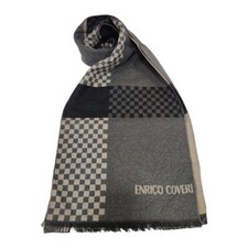 Sciarpa Uomo Ragazzo Enrico Coveri Stola Pashmina Coprispalle Sfrangiata 180x30