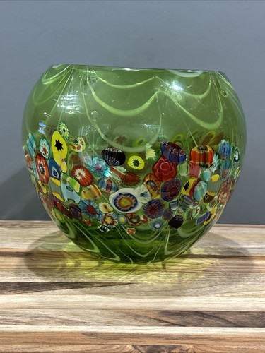 Vaso ciotola murano - ciotola, millefiori