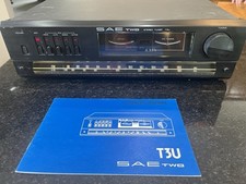Sintonizzatore Stero Vintage SAE Two T3U Con Luce Manuale Originale Accesa Non Testato