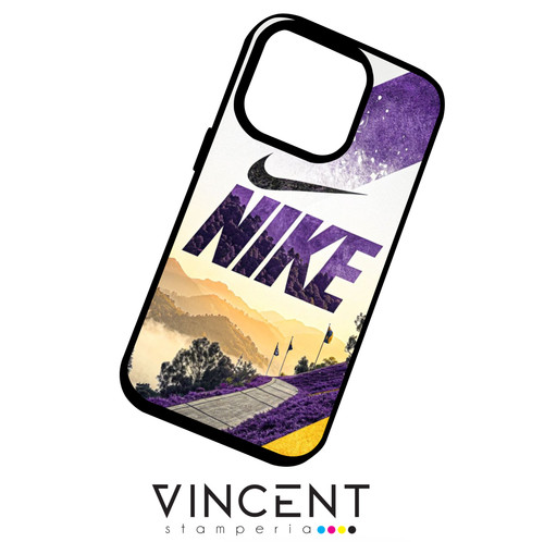 Cover iphone nike viola - viola, logo