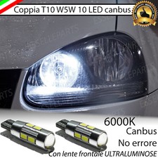 COPPIA LUCI DI POSIZIONE A 10 LED VW GOLF 5 V CANBUS NO ERROR
