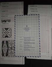 Set 3 carte modello Mylar