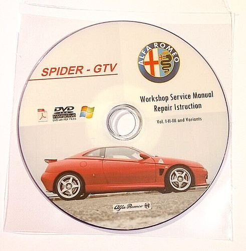 Dvd manuale officina alfa - manuale,