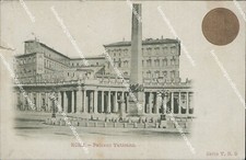 bt391 cartolina   roma  citta' palazzo vaticano  1900 lazio
