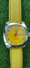 Orologio Locman Automatico 1970 Giallo Yellow Top Funzionante