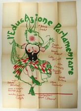L'EDUCAZIONE PARLAMENTARE di Roberto Lerici (poster originale) Mussio Magdalo (g