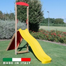 SAVINOUTDOOR Scivolo in legno da giardino con arrampicata climbing Parco Giochi 