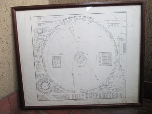 Antica carta astronomica del - carta,