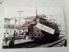 Fotografia Stazione di Acqui Terme Locomotore elettrico Trifase FS E432 27/4/75