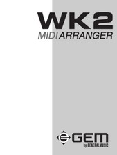 Gem WK2 Midi Arranger Manuale Di Istruzioni In Tedesco 271245 (Usato)