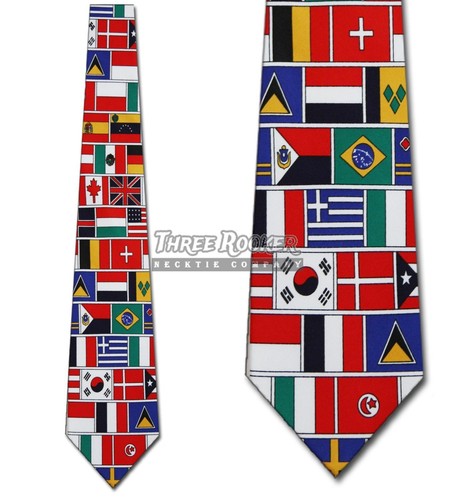 Cravatta bandiera mondiale - bandiera,