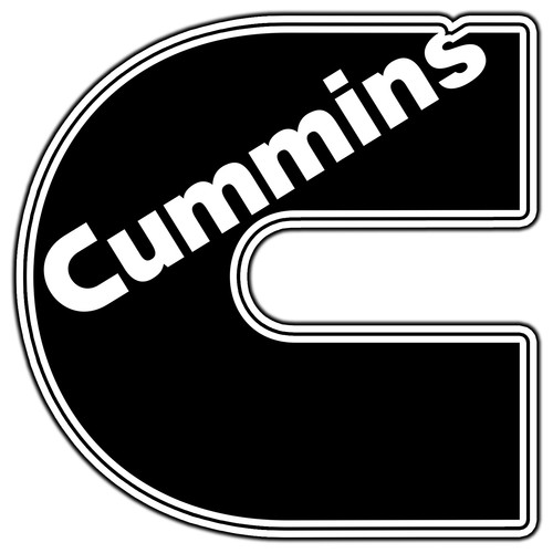 Adesivo cummins logo nero - cummins,