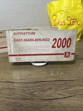 Manuale Officina CITROEN 2000  SAXO XSARA BERLINGO  Prontuario tascabile