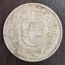SUISSE CONFEDERATION - 5 FRANCS 1949 B BERNE
